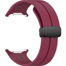 Kuzgun Ticaret Watch 7 Ultra KR418 Tender Silikon Kordon - Bordo