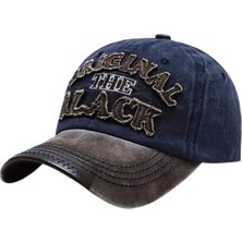 Uniquetrenders Unisex Eskitme Original The Black Nakışlı Ayarlanabilir Beyzbol Kep Şapka