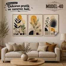 Akıllı Kağıt Statik Tutunma Özellikli Tablo - Poster Modern (Model- 40)