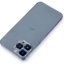 Royaleks Apple Iphone 12 Pro Metal Kamera Lens Koruma Cam - Mavi