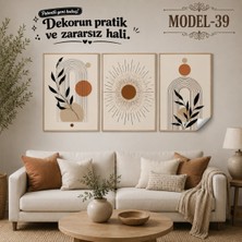 Akıllı Kağıt Statik Tutunma Özellikli Tablo - Poster Modern (Model- 39)