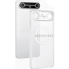 Nanospace Tecno Spark Slim Uyumlu Sert Mika Magsafe Şeffaf Kamera Korumalı Kılf