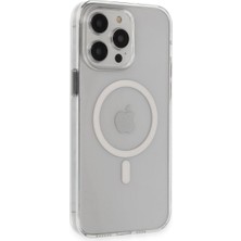Royaleks Apple Iphone 14 Pro Max Kılıf Tron Şeffaf Magsafe Kapak - Şeffaf