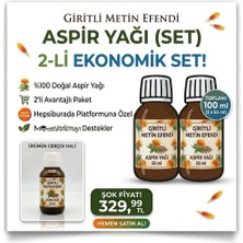 Giritli Metin Efendi 2 x 50 ml Aspir Yağı % 100 Saf ve Doğal