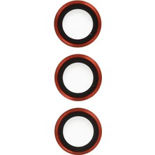 Royaleks Samsung Galaxy S23 Ultra Metal Kamera Lens - Kırmızı
