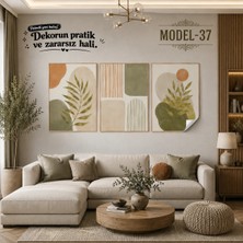 Akıllı Kağıt Statik Tutunma Özellikli Tablo - Poster Modern (Model- 37)