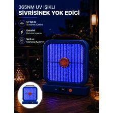 Masaüstü Şarjlı Elektrikli Sinek Öldürücü Uv Teknolojili Mavi Cihaz
