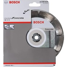 Professional Accessories Concrete Için Elmas Kesim Diski Standartı, 150 x 22,23 x 2 x 10 Mm, 1-Pack, 2608602198