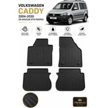 Black Gold Volkswagen Caddy 2004-2020 Uyumlu 2d Kauçuk Oto Paspas Araca Özel Kaymaz Premium