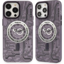 Royaleks Apple Iphone 14 Pro Kılıf Apollo Magneticsafe Desenli Kapak - Apollo Mor - 5
