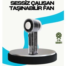 Sessiz Çalışan Taşınabilir Fan | USB Şarjlı ve Kompakt Tasarım