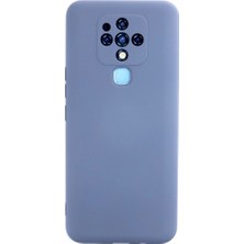 Royaleks Tecno Camon 16 Kılıf Nano Içi Kadife Silikon - Gri