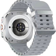 Kuzgun Ticaret Watch 7 Ultra KR417 Rug Silikon Kordon - Gri