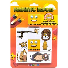 Manyetik Blok Iki Parçalı Baby Puzzle - 8 Sevimli Hayvan Figürü