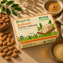 Ekoloji Market Organik Glutensiz Şekersiz Tahin Helvası Bademli 200 Gr.