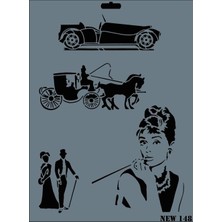 TeknoKapsül Rich New Seri N-148 Stencil 35X25 cm
