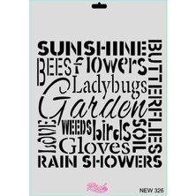 Ozka Concept New Seri N-326 Stencil 35X25 cm