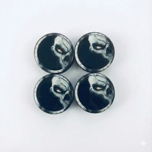 Ozka Concept Kuru Kafa Ghost Damla Geçme Jant Göbek Kapağı 4’lü Set 55/58MM Siyah