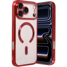 Eseno Select iPhone 17 Pro Max Uyumlu Kılıf Kross Magneticsafe Kapak - Kırmızı