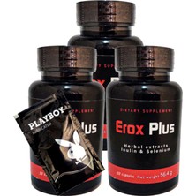 Ozka Concept Eroxplus Erkeklere Özel Perfor.mans Destekleme 3 Adet 30LU BRK:021 + Hed.ıye Playboy Kaydırmaca Jel