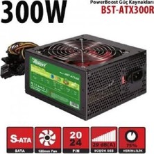 TeknoKapsül Powerboost BST-ATX300R 300W 12 cm Kırmızı Fan Atx Psu Retaıl Box (Kutulu)