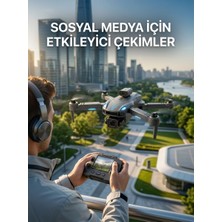 Katlanabilir Profesyonel Görünümlü Kamera Drone