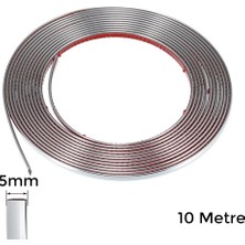 Ozka Concept Yapışkanlı Nikelaj Şerit Bant Çıta 5mm 10 Metre Krom