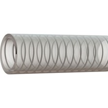 TeknoKapsül Sertsan 38 mm Şeffaf Çelik Telli Emiş Hortumu 2 Metre