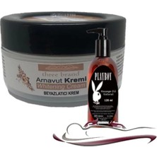Ozka Concept Three Brand Whitening Cream 3 Adet Arnavut Kremi 50ML Aklık Kremi ile 120ML Playboy Masaj Yağı