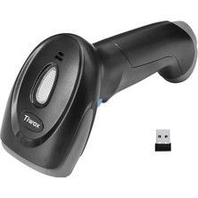 TeknoKapsül Tiwox VSK-227, El Tipi, Laser, 1d Kablosuz, Barkod Okuyucu (Mini USB Dongle ile Birlikte)