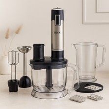 Eseno Select 300W Multi Blender Seti 2 Litre Geniş Hazneli Rondo Doğrayıcı ve Mikser Seti