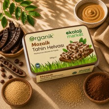 Ekoloji Market Organik Glutensiz Şekersiz Tahin Helvası Mozaik 200 gr