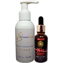 Ozka Concept Breast Gain Breastgain Cream Kadın Göğüsözel 120 ml + Xir Bay Bayan Özel Karışım Içecek 30 ml