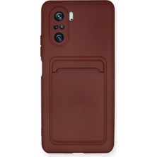 sbodurhome Xiaomi Mi 11I Kılıf Kelvin Kartvizitli Silikon - Bordo