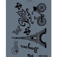 TeknoKapsül Rich New Seri N-452 Stencil 35X25 cm