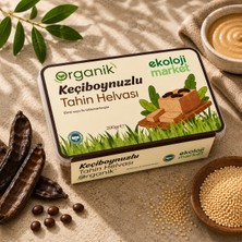 Ekoloji Market Organik Glutensiz Şekersiz Tahin Helvası Keçiboynuzlu 200 Gr.