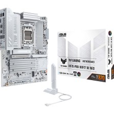 TeknoKapsül Asus Tuf Gamıng B850-PRO Wıfı7 W Neo, 4xddr5, 3x M.2, Hdmı, Dp, Type-C, Wi-Fi 7, Bluetooth V5.4, Am5 Soket Gamıng Anakart