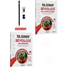 Biyotik Yayınları  10 Sınıf Biyoloji Soru Bankası ve Konu Anlatım Föyleri 2 Kitap Set Bağlam Temelli Sorular Beceri Temelli Sorular Tematik ve Konu Kavrama Soruları Kalem Seti Hediyeli