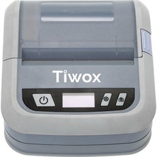 TeknoKapsül Tıwox BT-5050 203DPI Direkt Termal 80MM Usb+Bluetooth OLED Ekran (128*64) Taşınabilir Fiş Yazıcı