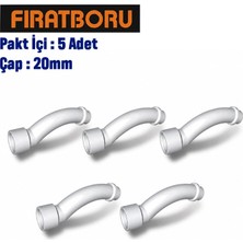Fırat Manşonlu Yarım Kavis 20MM, 5 Adet, 7B00140020