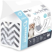 Ozka Concept Diapers Erkek Köpekler Için Külot Bez Small 12 Li 17,5X42 cm
