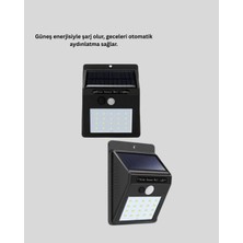 Shoppingfestr Hareket Algılamalı Solar LED Güvenlik Lambası Yeni Nesil Tk