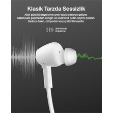 Soundform Anc Kulaklık, Usb-C Bağlantılı, Mikrofonlu Kulakiçi Kulaklıklar, iPhone 17, iPhone 16, iPad Mini, Galaxy S25, Google Pixel 10, Android ve Daha Fazlası Için, Beyaz