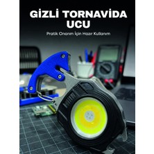 Nemere Sb Type-C Şarjlı Cob LED Çok Amaçlı Acil Durum Feneri Kamp Araç ve Günlük Kullanım