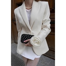 Ad Astra Atelier Puantiye Desen Özel Tasarım Abiye Clutch Çanta - Arya