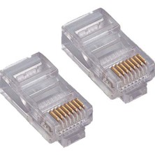 TeknoKapsül Speed SP-U100-D Cat5-Cat6 100 Adet RJ45 Konnektör (Yeni Nesil Delikli)