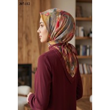 Mismarascarf Desenli Bambu Kraş Pamuk Eşarp 307-112