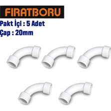 Fırat Kavisli Dirsek (Dişi) 20MM, 5 Adet, 7B11003020