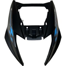 Moto Express Tvs NTORQ125 Ön Göğüs Far Çerçevesi Grenajı Mat Siyah-Mavi