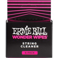 Ernie Ball P04277 Gitar Tel Temizleyici Wonder Wipes String Cleaner 6-Pack